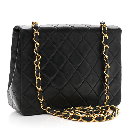 Chanel Lambskin Quilted Mini Square Flap Bag Black 3 of 10