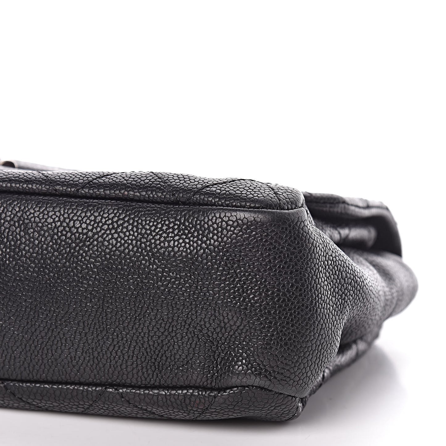 Caviar Quilted Medium Simply CC Flap Black
