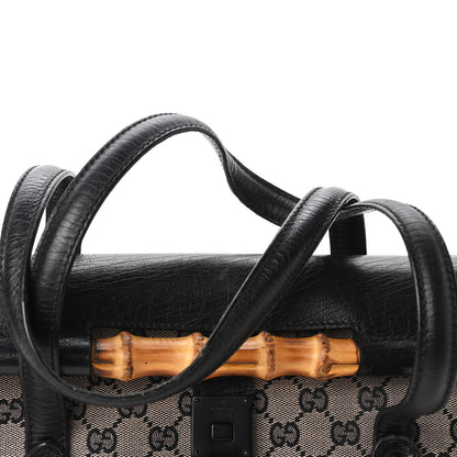 Gucci Monogram Bamboo Bullet Handbag Black 13 of 13