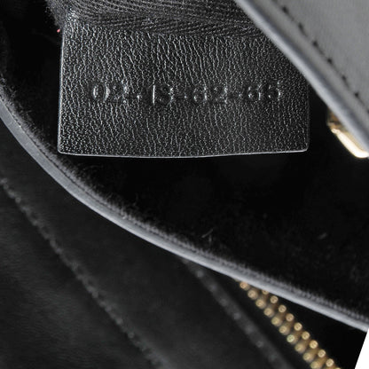 Chloe Calfskin Lizard Embossed Mini Alice Satchel Black White 8 of 9