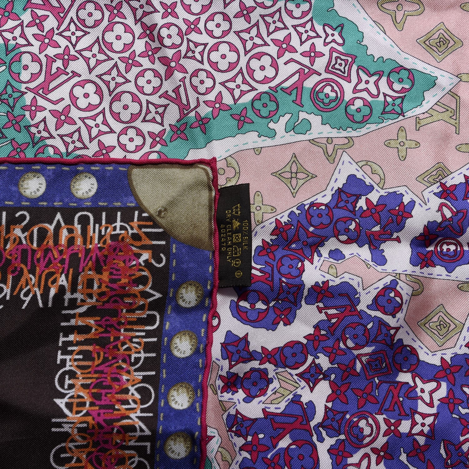 Louis Vuitton Silk World Square Scarf 3 of 5