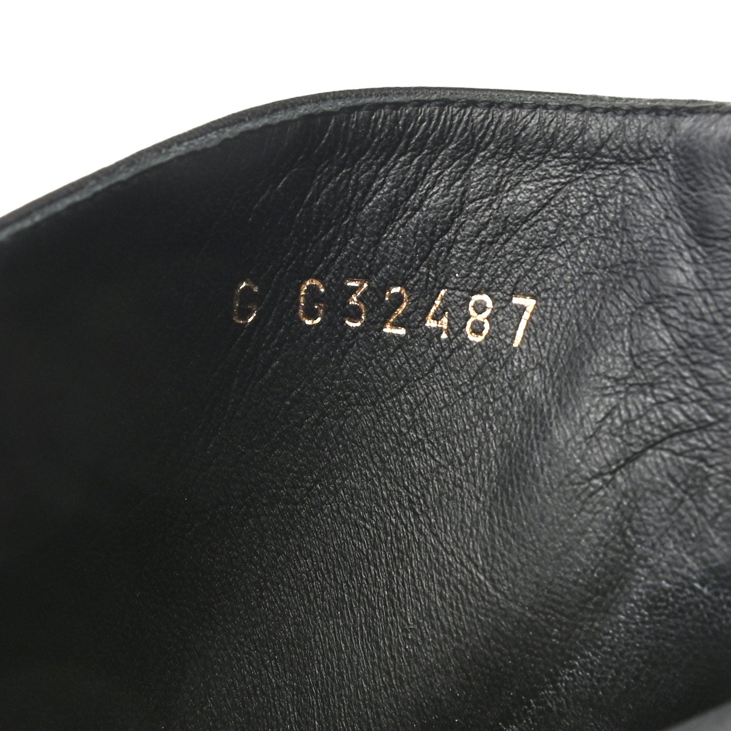 Lambskin Patent Cap Toe Pearl Camellia CC Short Boot 37.5 Black
