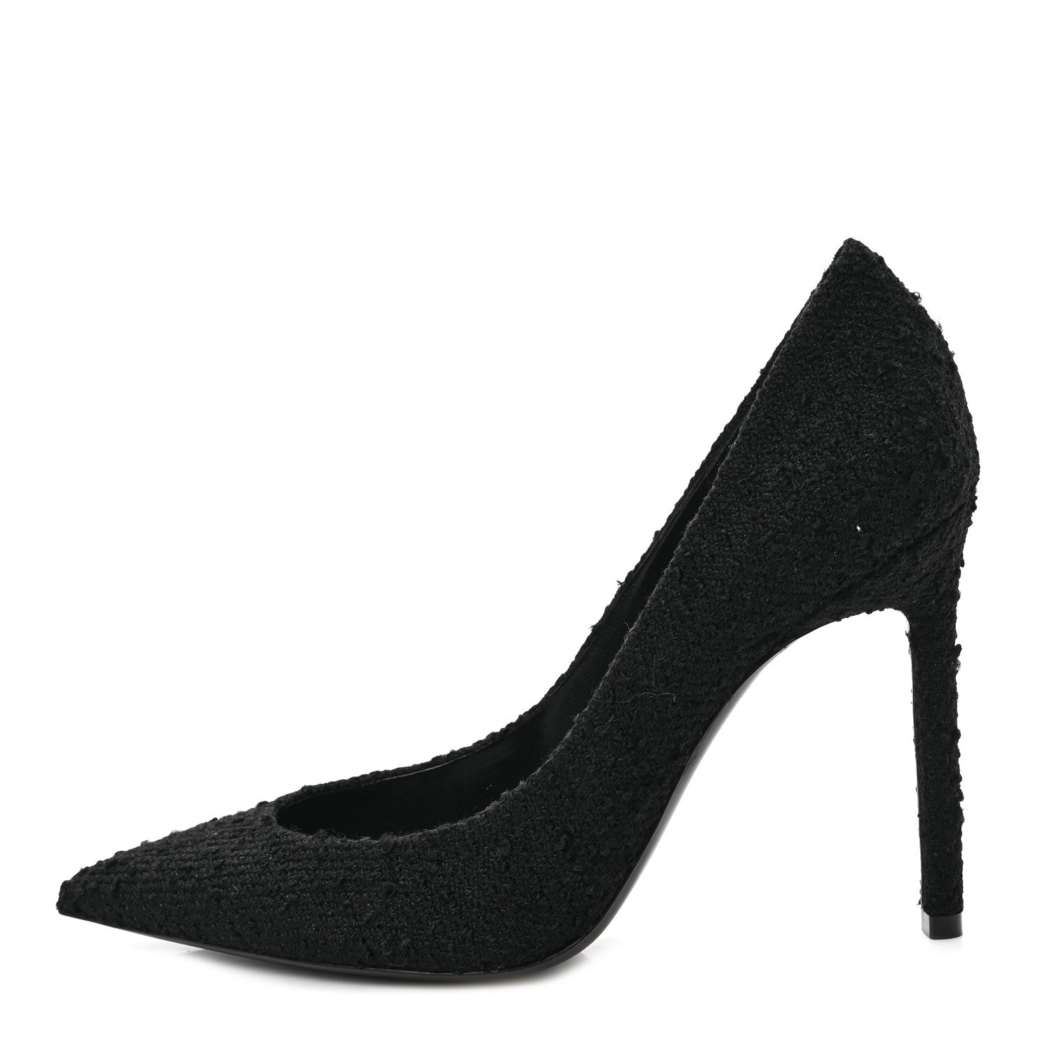 Saint Laurent Tessuto Boucle New Ria 105 Pumps 38 Black 1 of 10