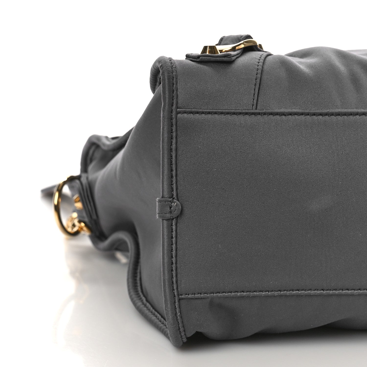 Balenciaga Satin Classic Gold Hardware City Gris Ardoise 8 of 9