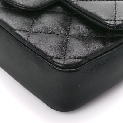 Chanel Lambskin Quilted Mini Heart Charms Flap Black 11 of 12