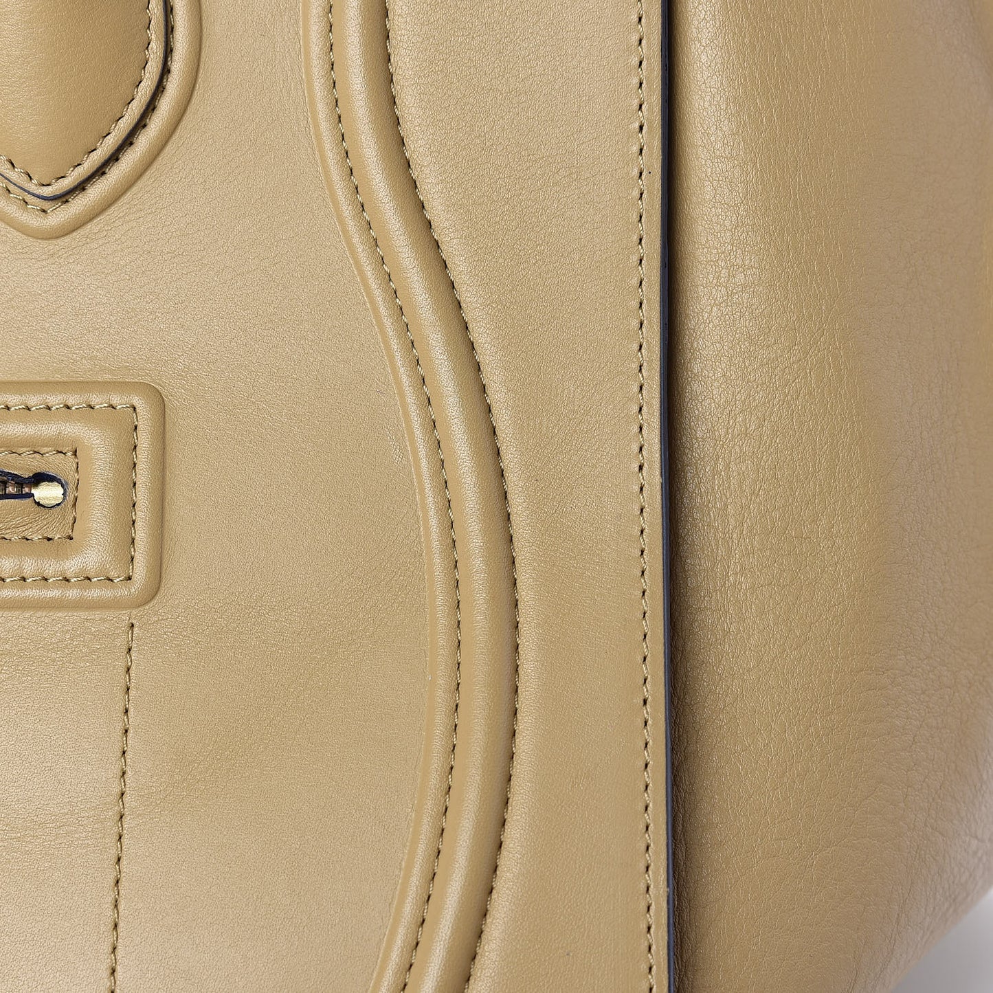 Smooth Calfskin Medium Phantom Luggage Sand