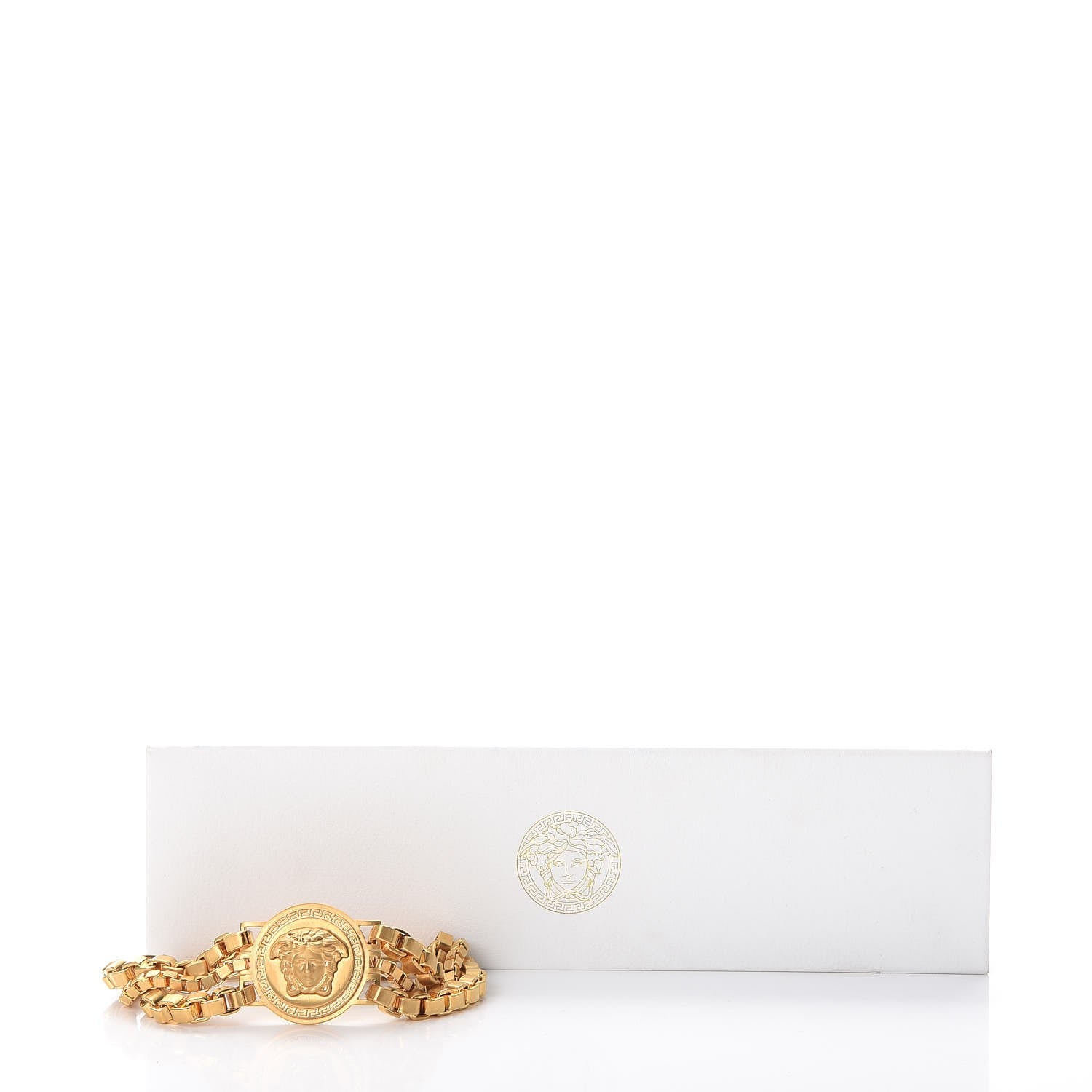Versace Bijoux Box Chain Medusa Bracelet Gold 8 of 8