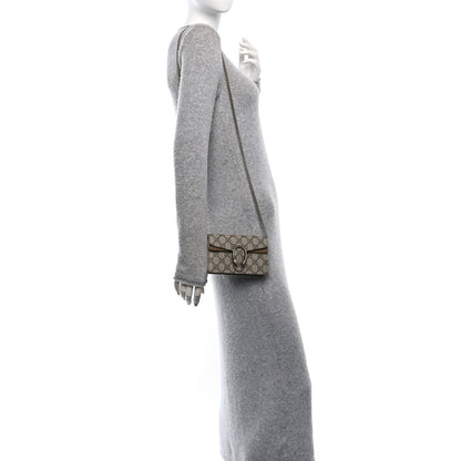 Gucci GG Supreme Monogram Super Mini Dionysus Shoulder Bag Taupe 2 of 9