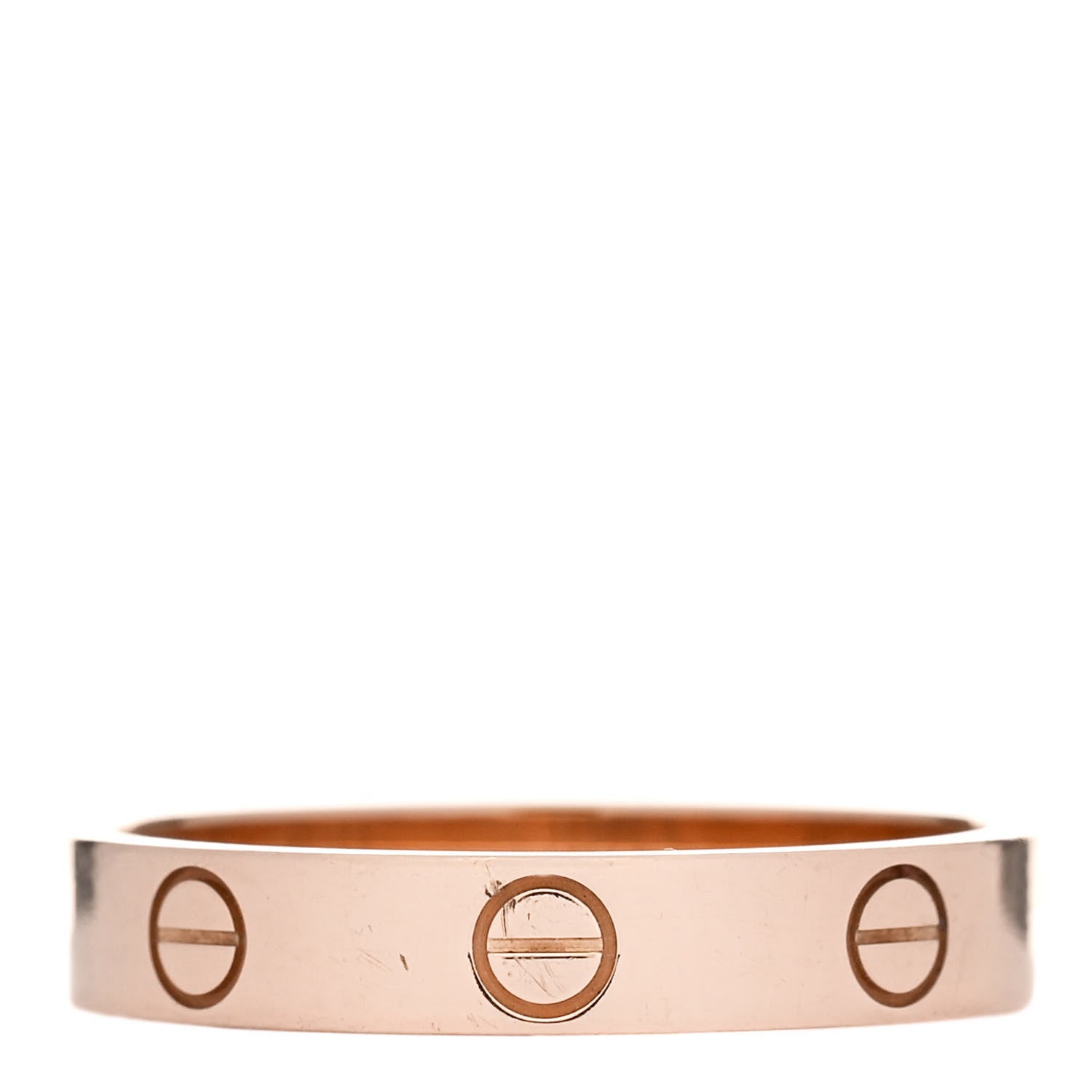 Cartier 18K Pink Gold 3.5mm LOVE Wedding Band Ring 56 7.5 3 of 5