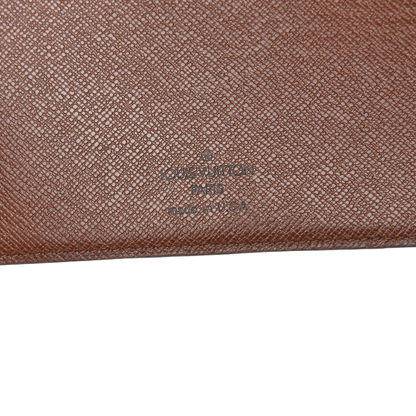 Monogram Simple Checkbook Holder Wallet