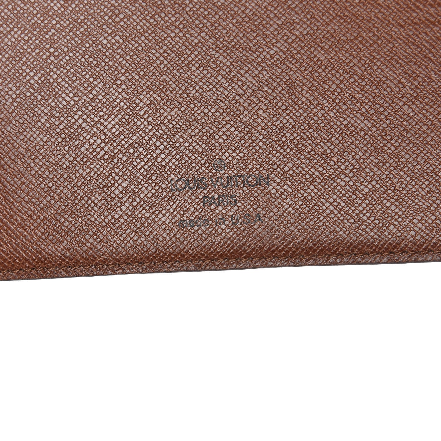 Louis Vuitton Monogram Simple Checkbook Holder Wallet 6 of 8