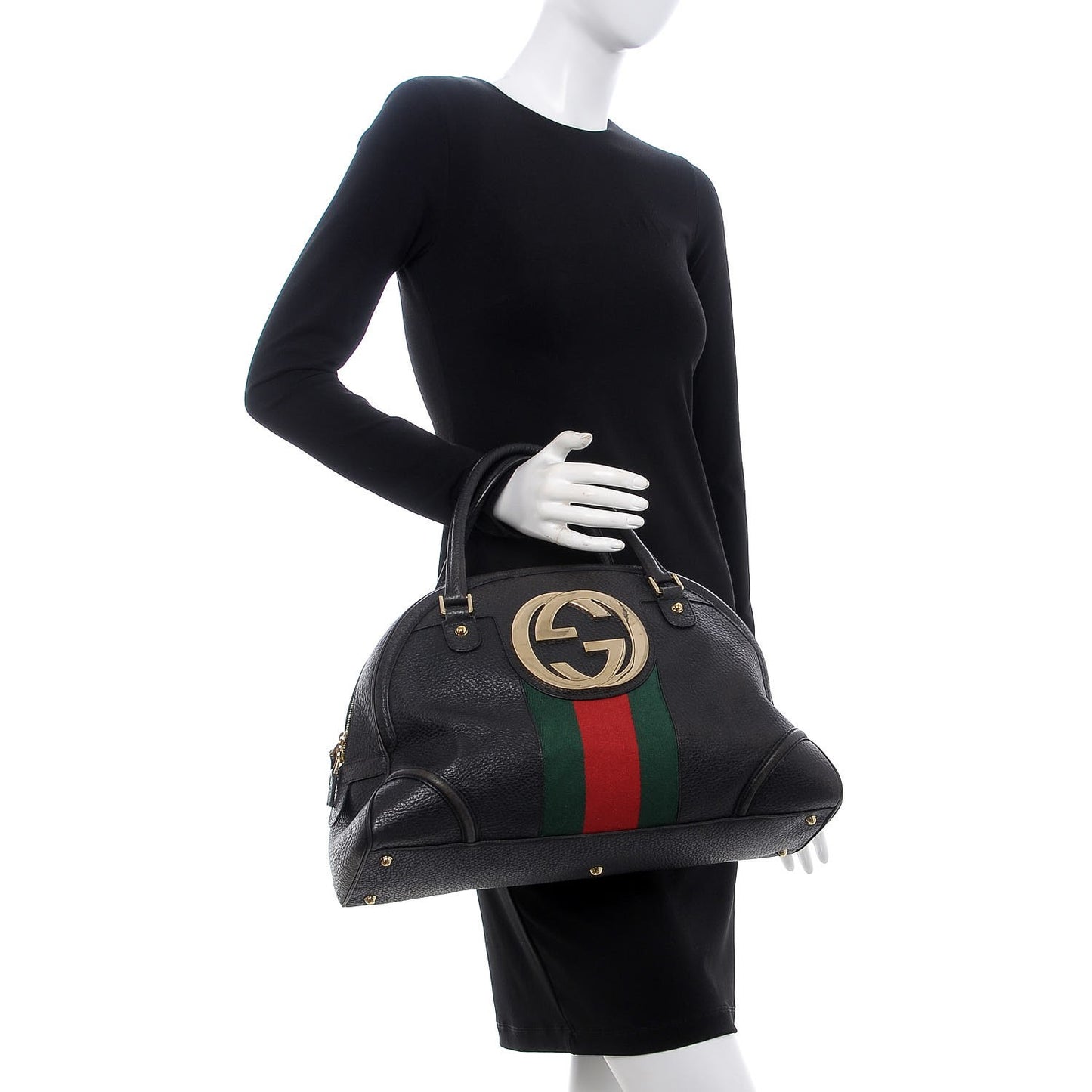 Calfskin Web Blondie Bowler Black