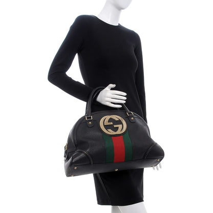 Gucci Calfskin Web Blondie Bowler Black 2 of 7