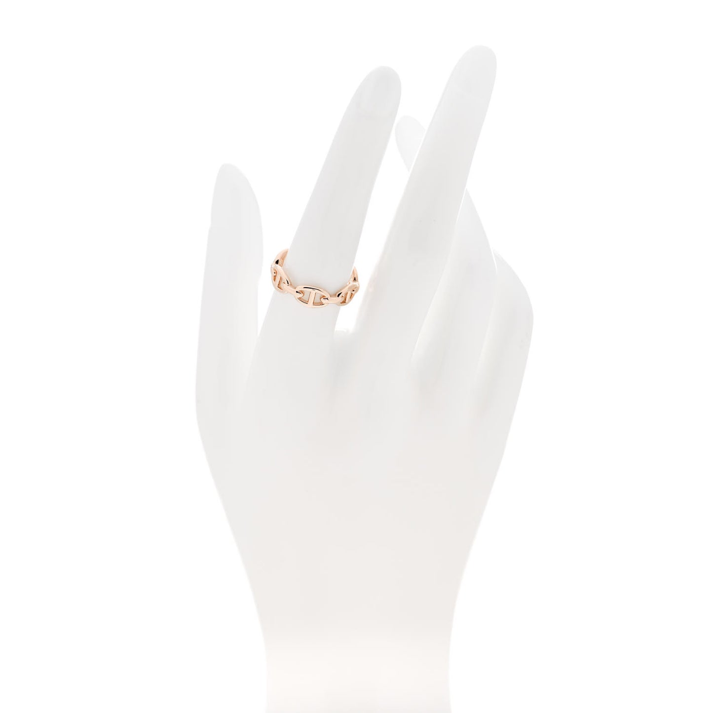 18K Rose Gold PM Chaine d'Ancre Enchainee Ring 55 7.25