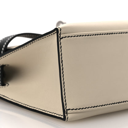 Hermes Swift Horseshoe Kelly Pochette Clutch Craie Black 9 of 12