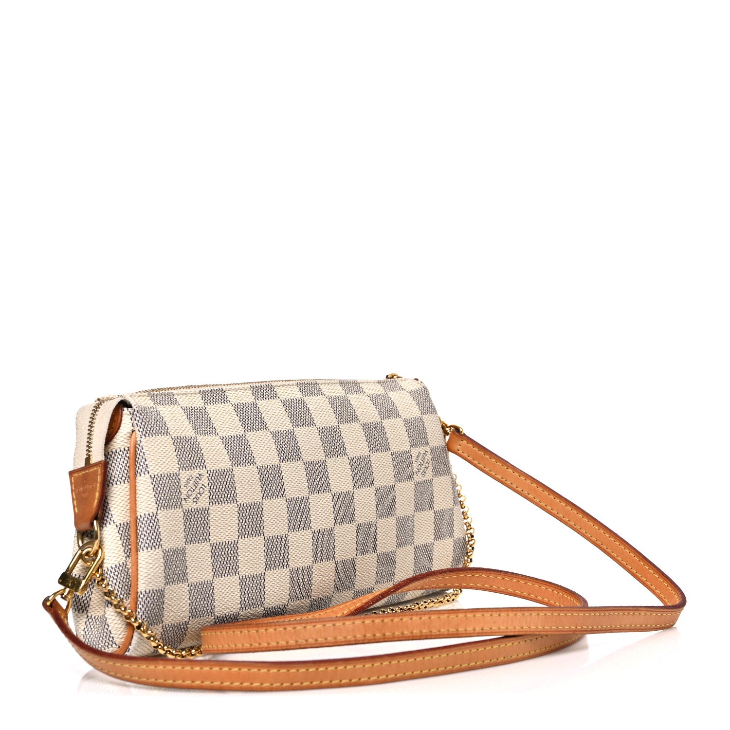 Louis Vuitton Damier Azur Eva Clutch 3 of 13