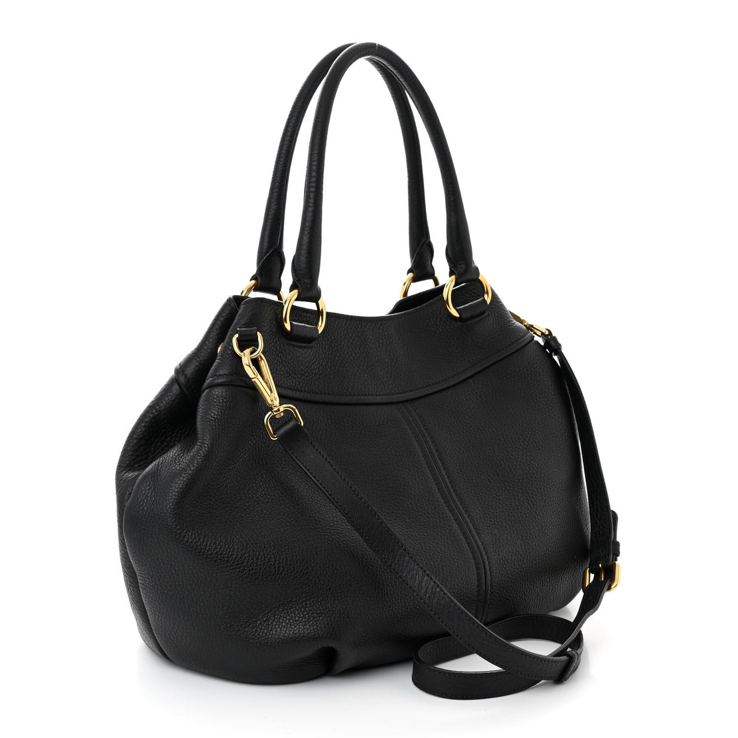 Vitello Daino Tote Daino Tote Black