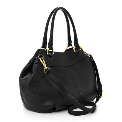 Prada Vitello Daino Tote Daino Tote Black 3 of 10