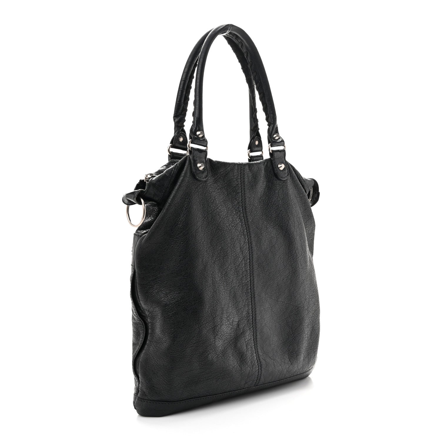 Balenciaga Agneau Classic Hardware Square Tote Black 3 of 17