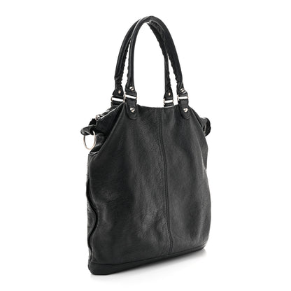 Balenciaga Agneau Classic Hardware Square Tote Black 3 of 17