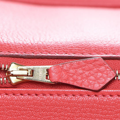 Hermes Taurillon Clemence Birkin 35 Bougainvillea 8 of 33