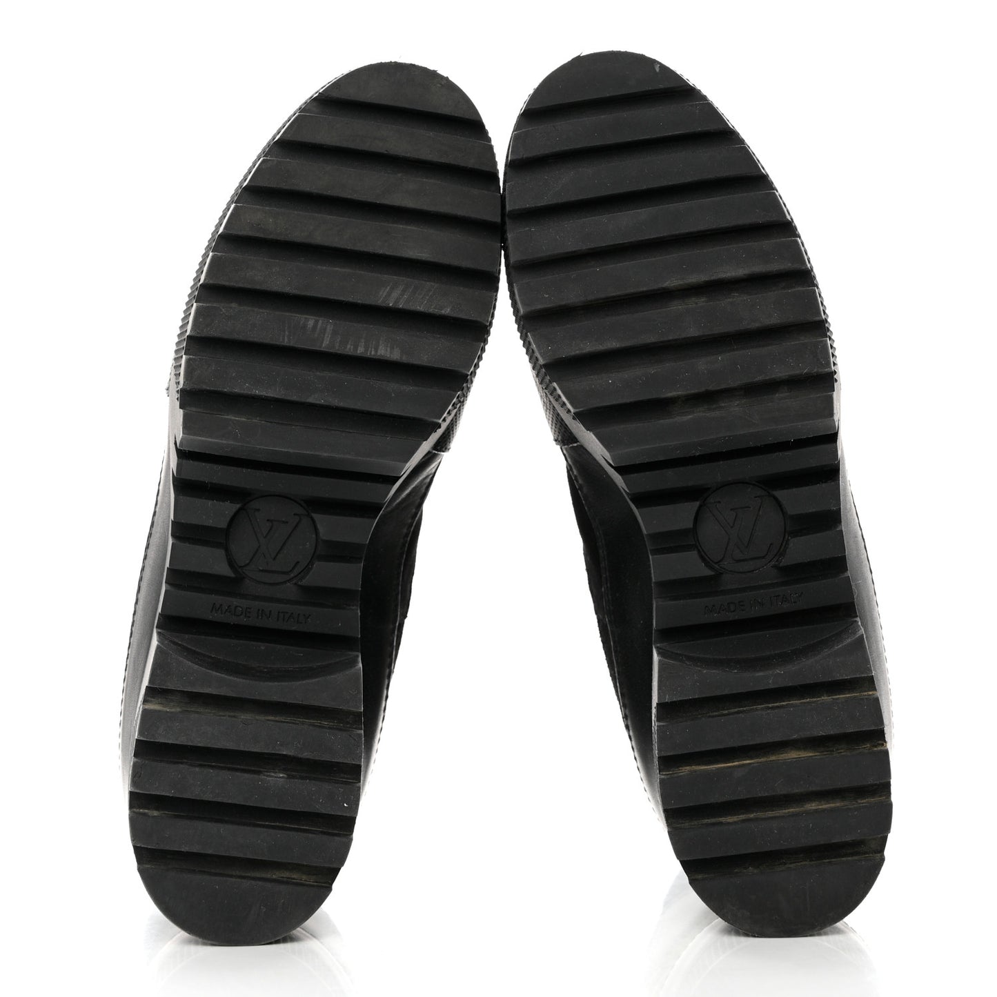 Suede Monogram Laureate Platform Desert Boots 38 Kaki Black