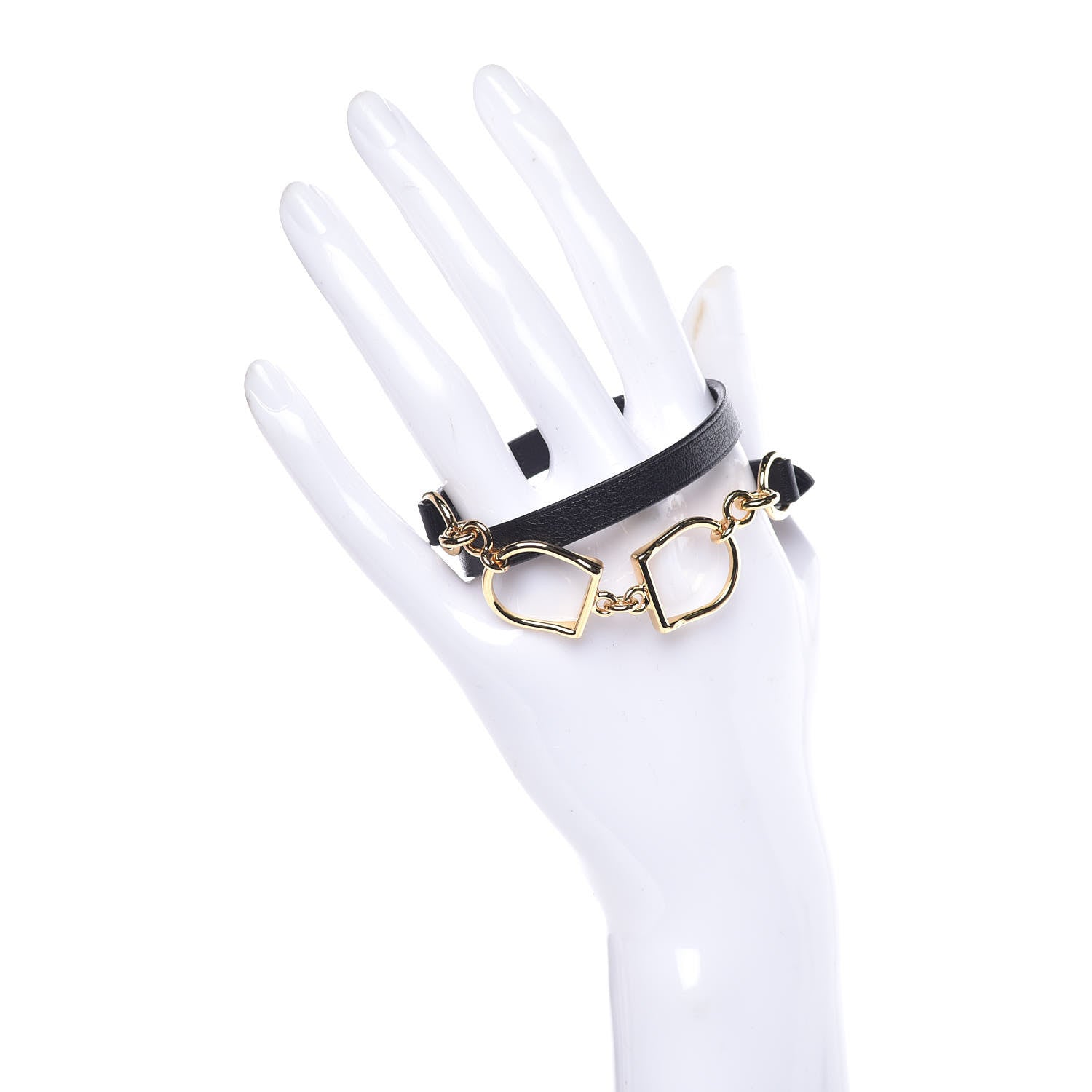 Hermes Swift Etrier Double Tour Bracelet T3 Black 2 of 6