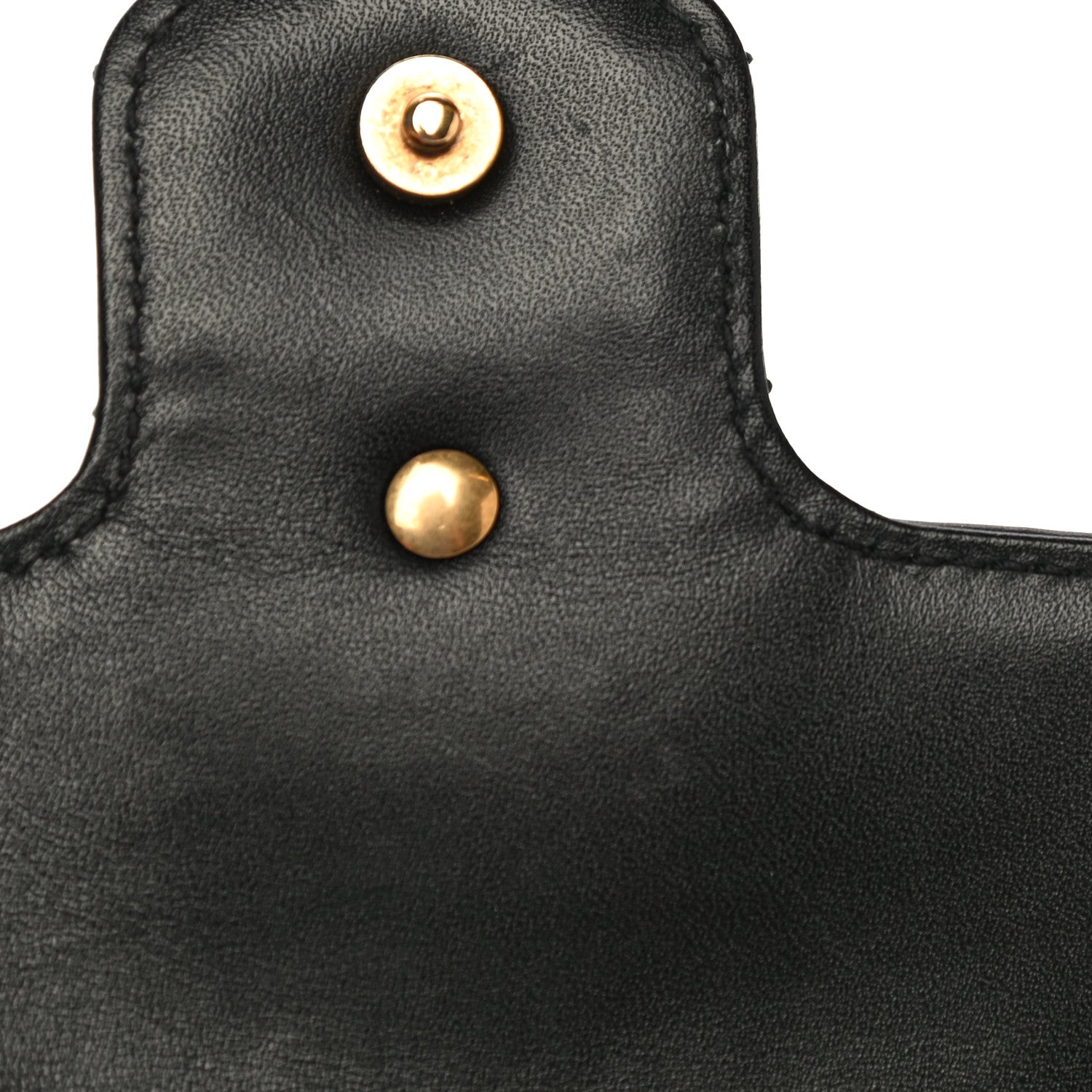 Gucci Calfskin Matelasse Super Mini GG Marmont Shoulder Bag Black 14 of 21