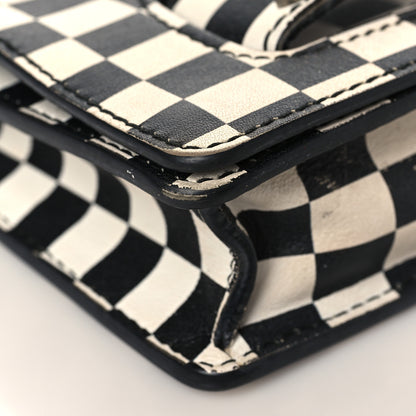 Christian Dior Calfskin Checkered Mini J'Adior Flap Bag Black White 7 of 14