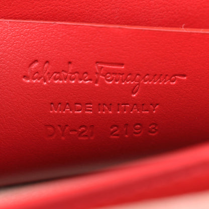 Salvatore Ferragamo Brushed Off Calfskin Small Iconic Top Handle Red 7 of 11