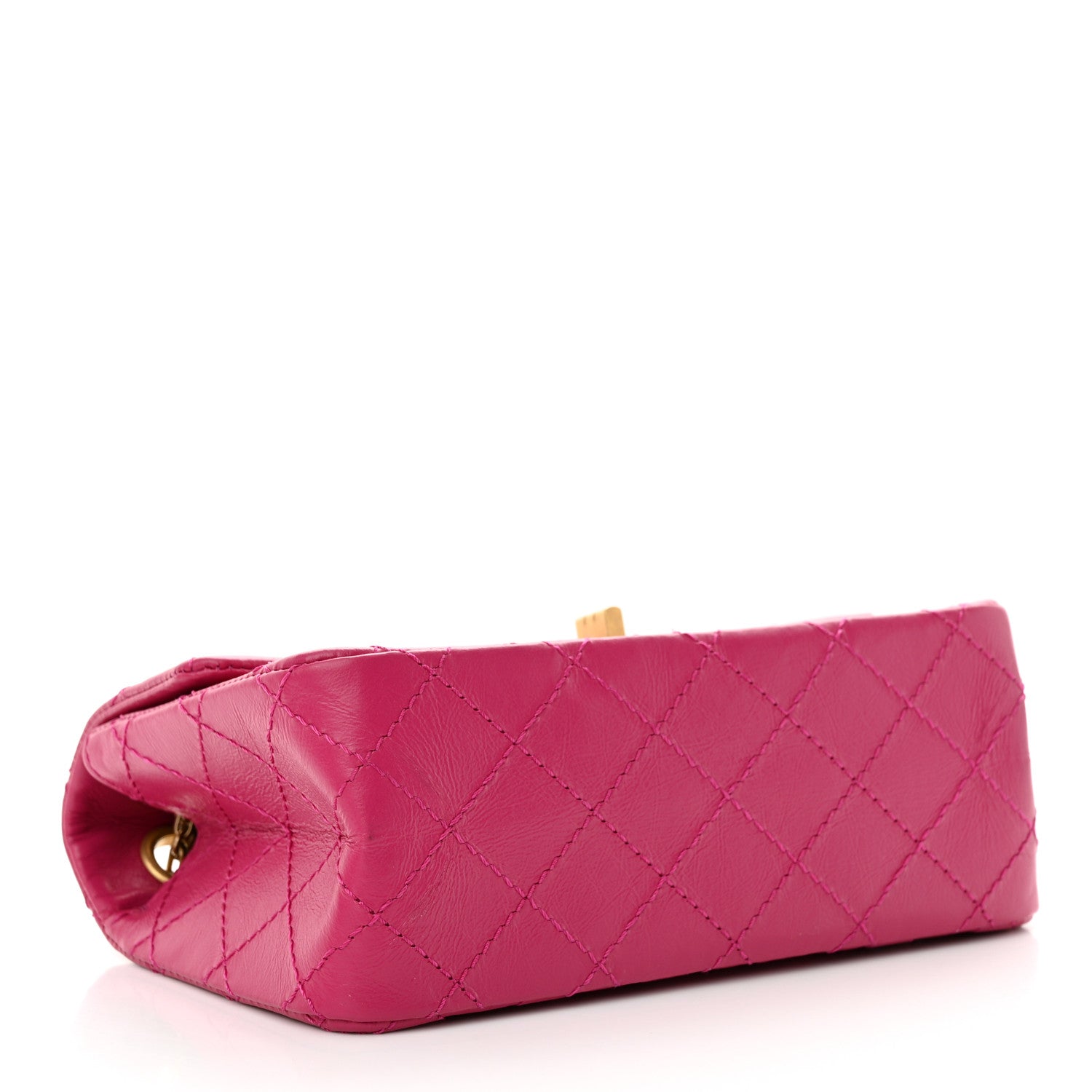 Chanel Aged Calfskin Quilted 2.55 Reissue Mini Flap Fuchsia 4 of 10