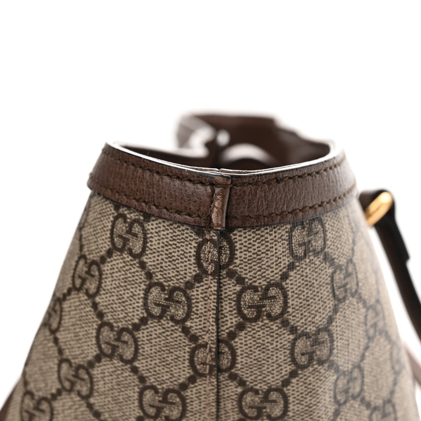 GG Supreme Monogram Medium Ophidia Shopping Tote Brown