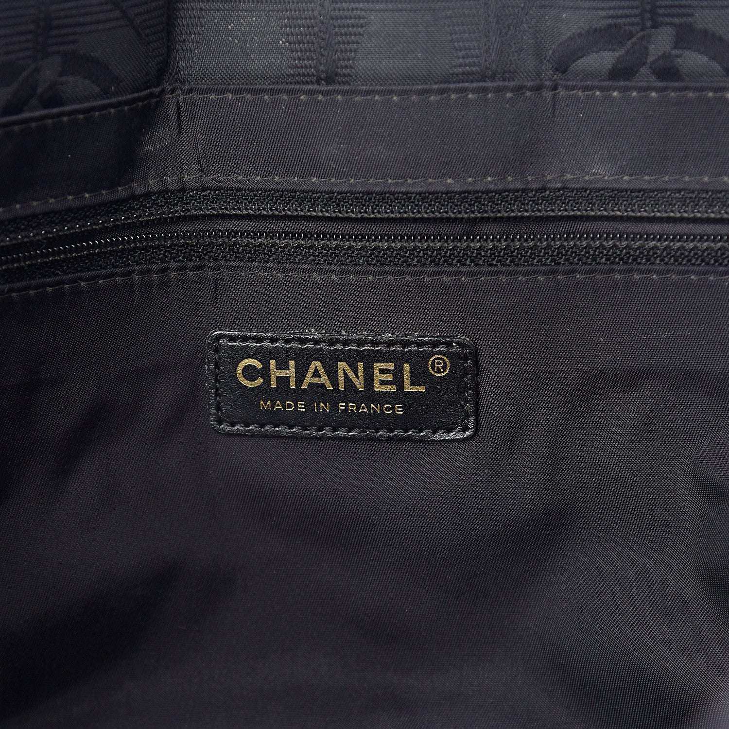 Chanel Nylon Large Travel Tote Black 5 of 9