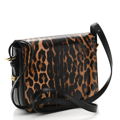 Burberry Calfskin Leopard Small Grace Bag Black 2 of 10