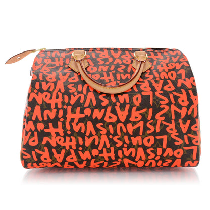 Louis Vuitton Monogram Graffiti Speedy 30 Orange 3 of 8