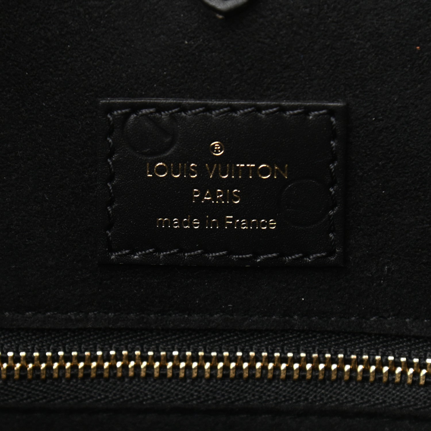 Louis Vuitton Calfskin Monogram Fold Tote MM Black Wine Cream 6 of 9