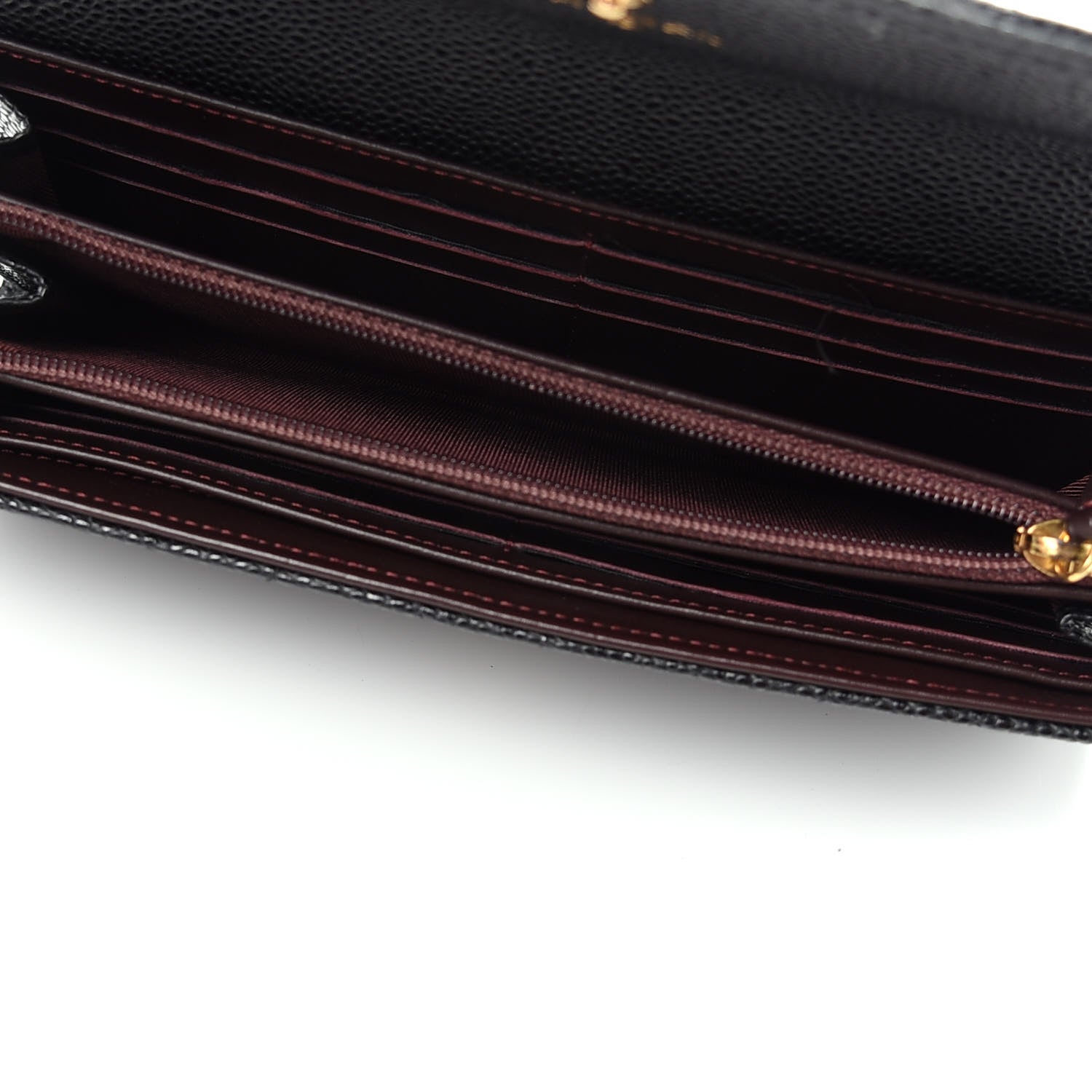 Chanel Caviar Quilted Large Gusset Flap Wallet Black 5 of 9