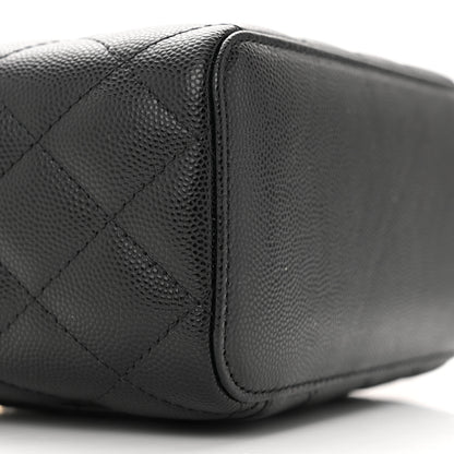 Chanel Caviar Quilted Small Vanity Case With Chain Black 9 of 12