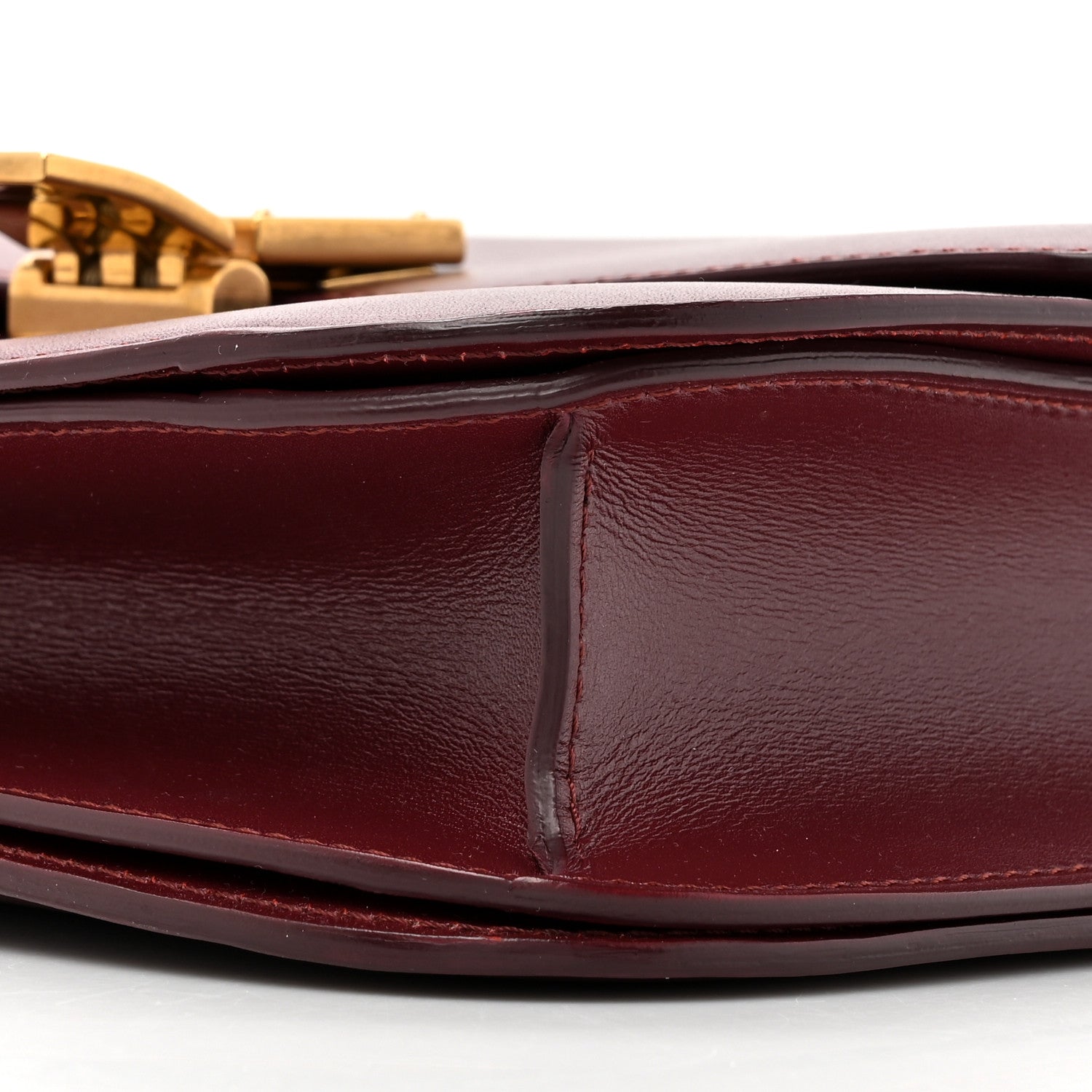 Celine Box Calfskin Medium Classic Box Flap Bag Burgundy 10 of 16