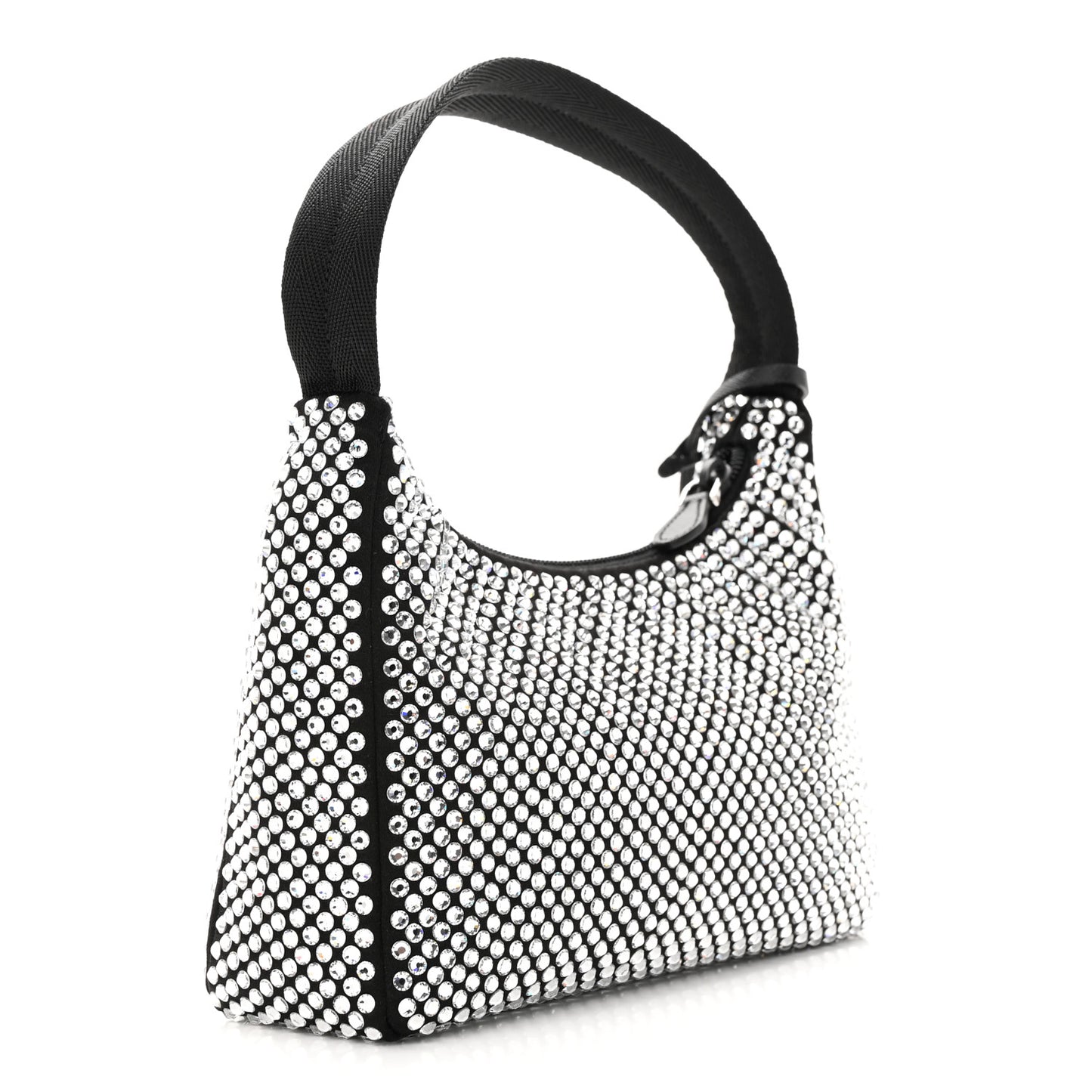 Satin Crystal Mini Re-Edition 2000 Bag Cristal