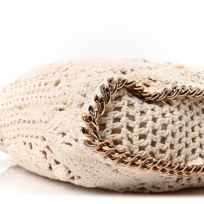 Stella McCartney Cotton Crochet Falabella Ajouree Tote Bag White 10 of 10