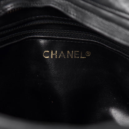 Chanel Lambskin Quilted Shoulder Bag Black 6 of 10