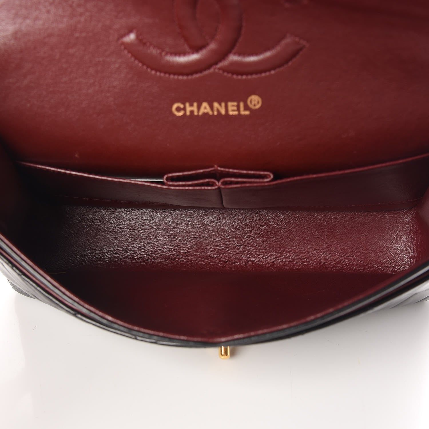 Chanel Lambskin Quilted Medium Double Flap Black 5 of 9