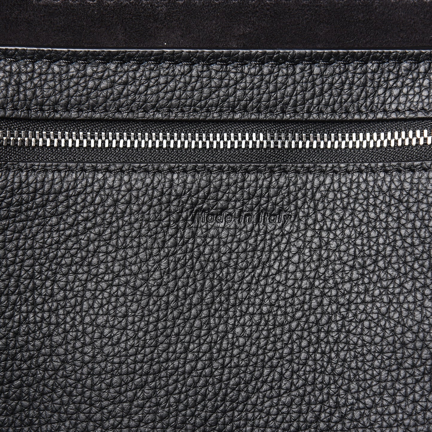 Supple Grained Calfskin Medium Big Bag Black