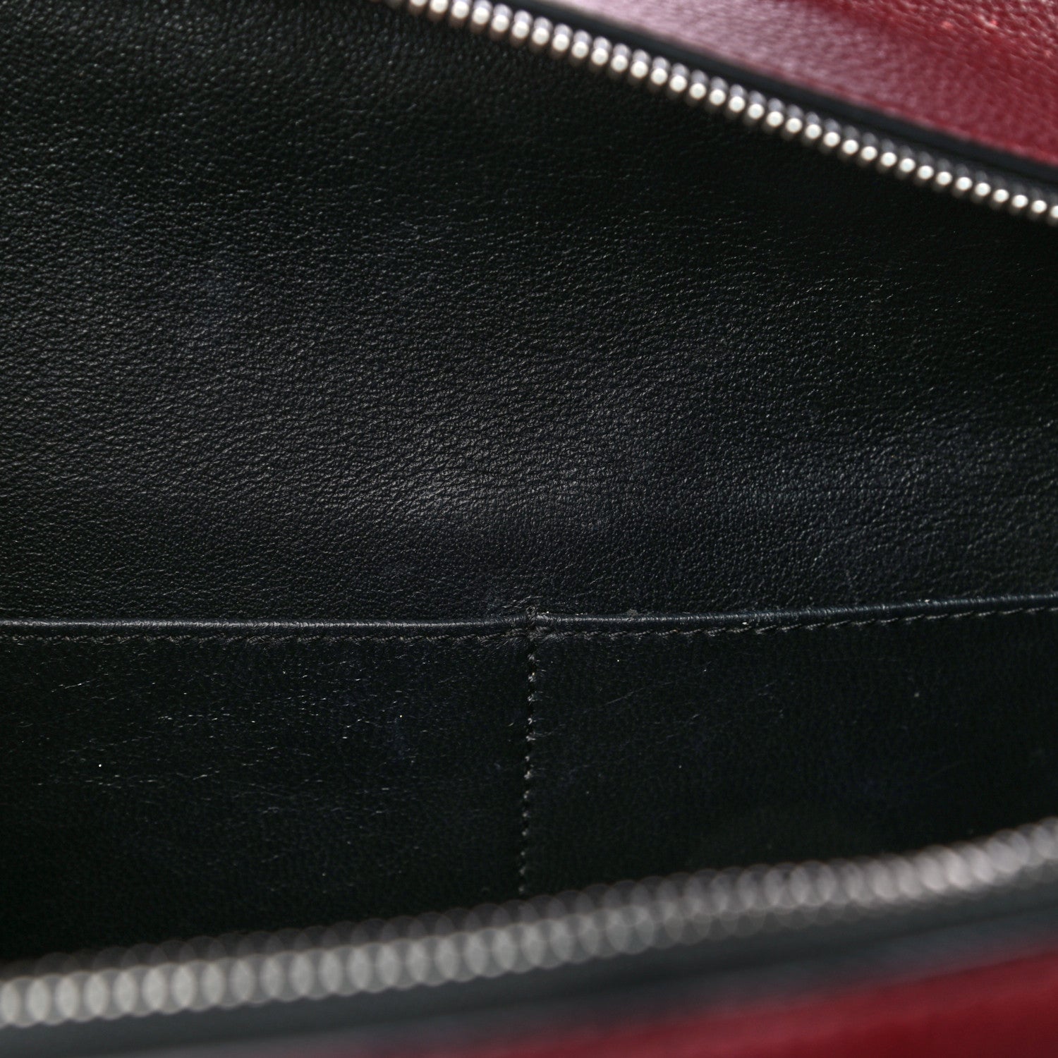 Celine Drummed Calfskin Large Edge Shoulder Bag Burgundy 15 of 32