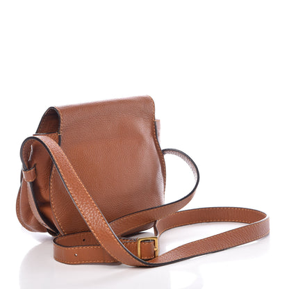 Chloe Calfskin Mini Marcie Round Crossbody Bag Tan 1 of 10