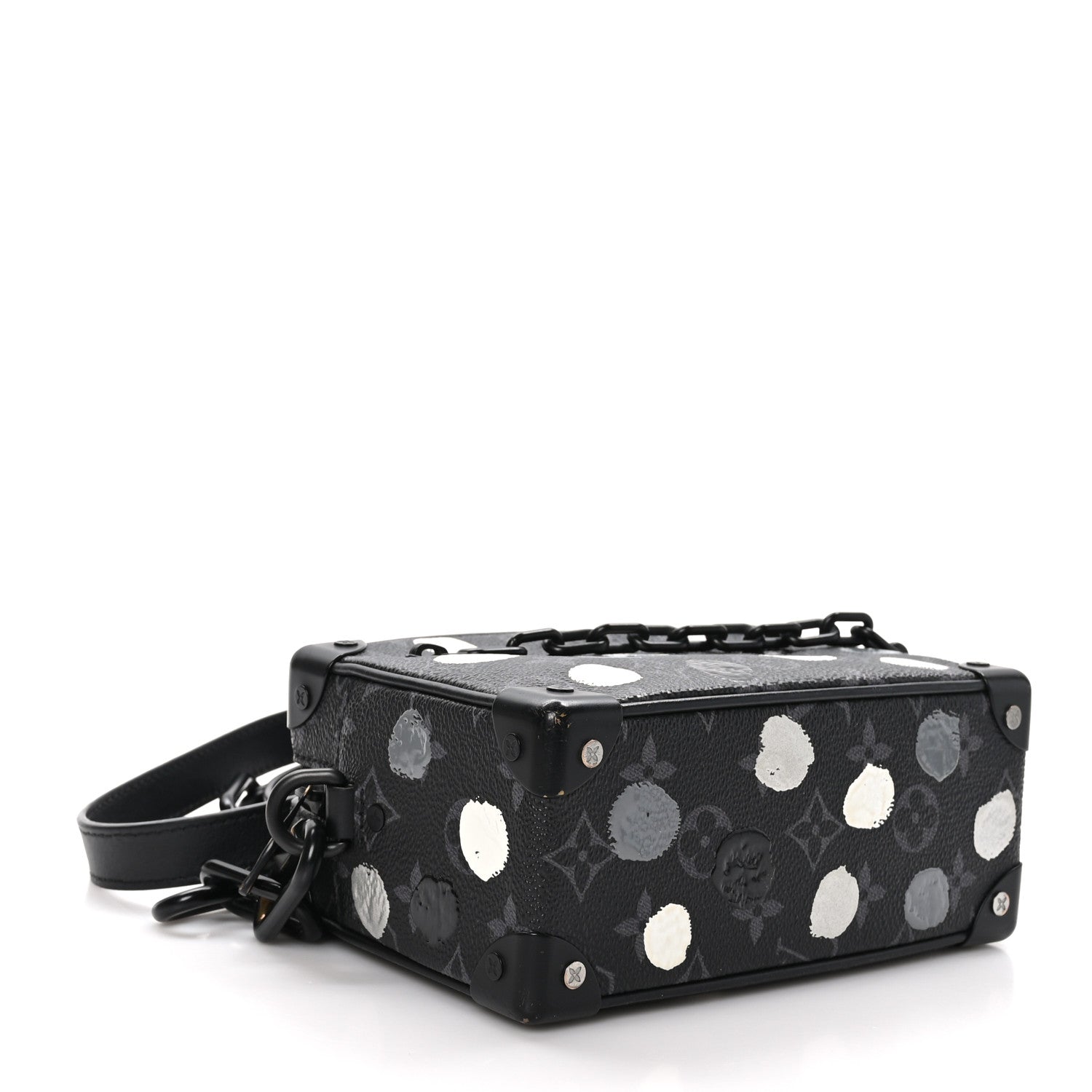Louis Vuitton LV X YK Monogram Eclipse Dots Mini Soft Trunk Black Silver 4 of 9