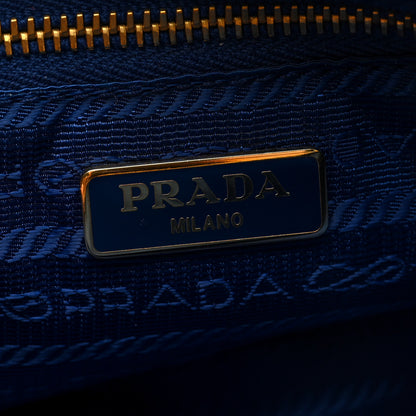 Prada Tessuto Nylon Wristlet Pouch Blue 6 of 6