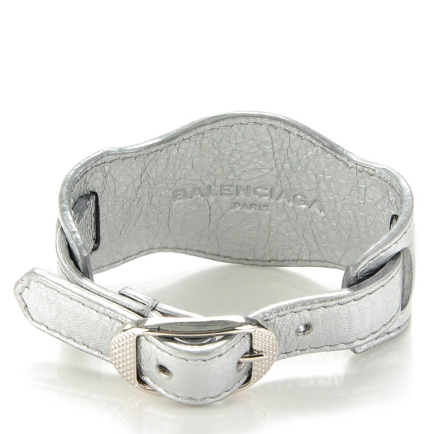 Agneau Arena Giant Silver Hardware M Bracelet Gris Aluminum