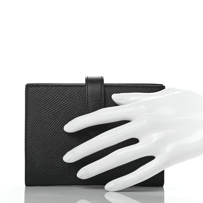 Celine Grained Calfskin Medium Multifunction Strap Wallet Black 4 of 7